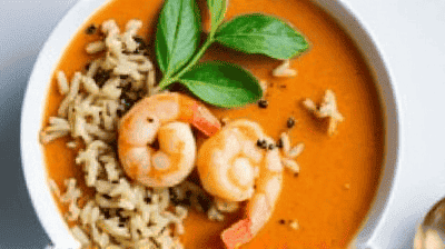 Spicy Thai Coconut Curry Soup with Shrimp Rice Noodles A FlavorPacked Bowl
