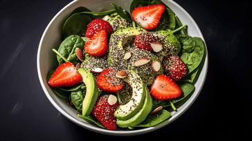 Spinach and Strawberry Salad with Poppy Seed Dressing